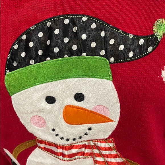 Festive Red Snowman Ugly Christmas Sweater XXL - Picture 2 of 8